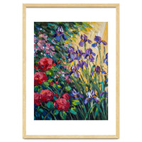 Expressive Heavy Impasto Floral Oil Painting