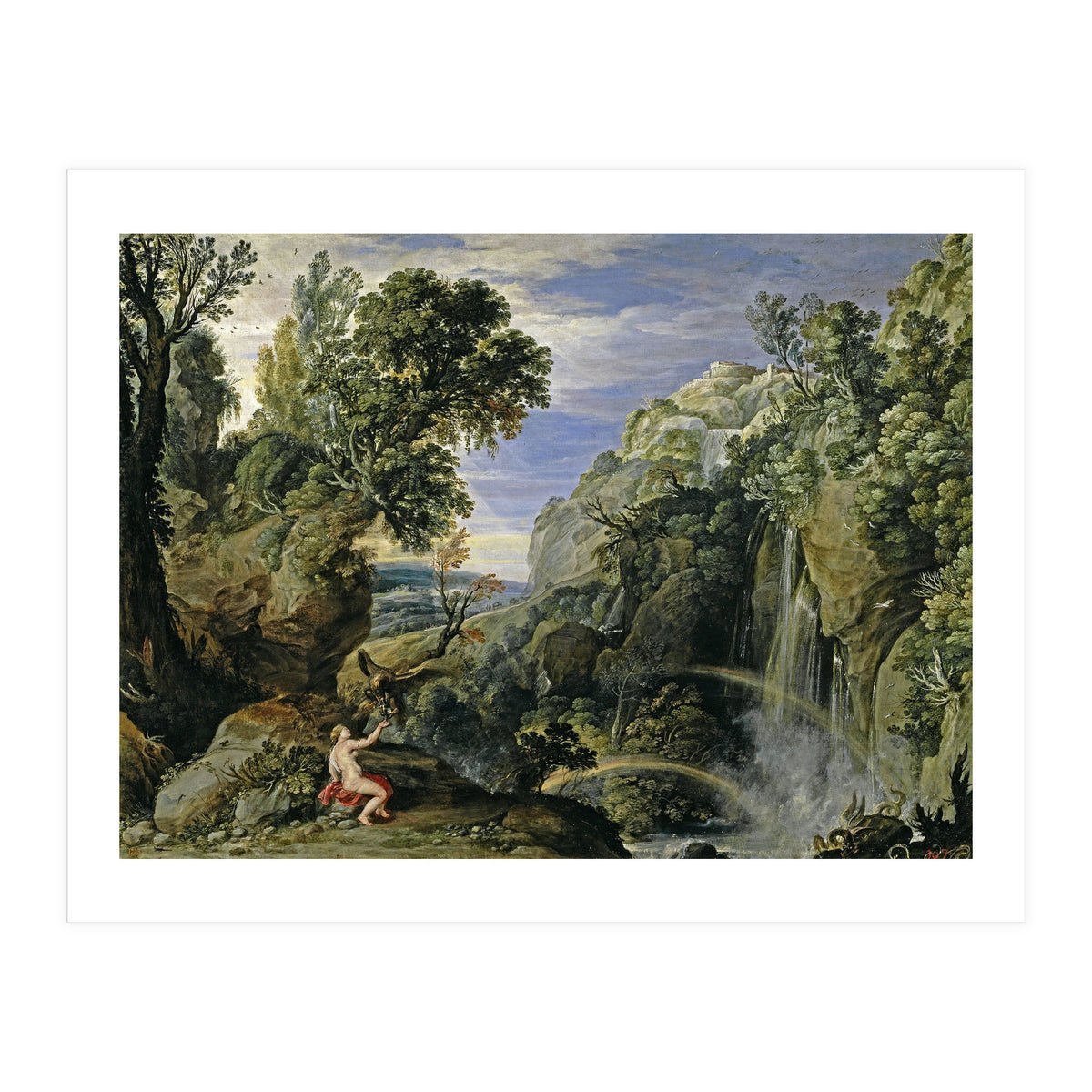 Pedro Pablo Rubens; Paul Bril / 'Landscape with Psyche and Jupiter', 1610; ca. 1630, Flemish Scho... (Print Only)