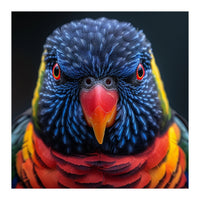 Close Up Of A Colorful Rainbow Lorikeet Bird (Print Only)