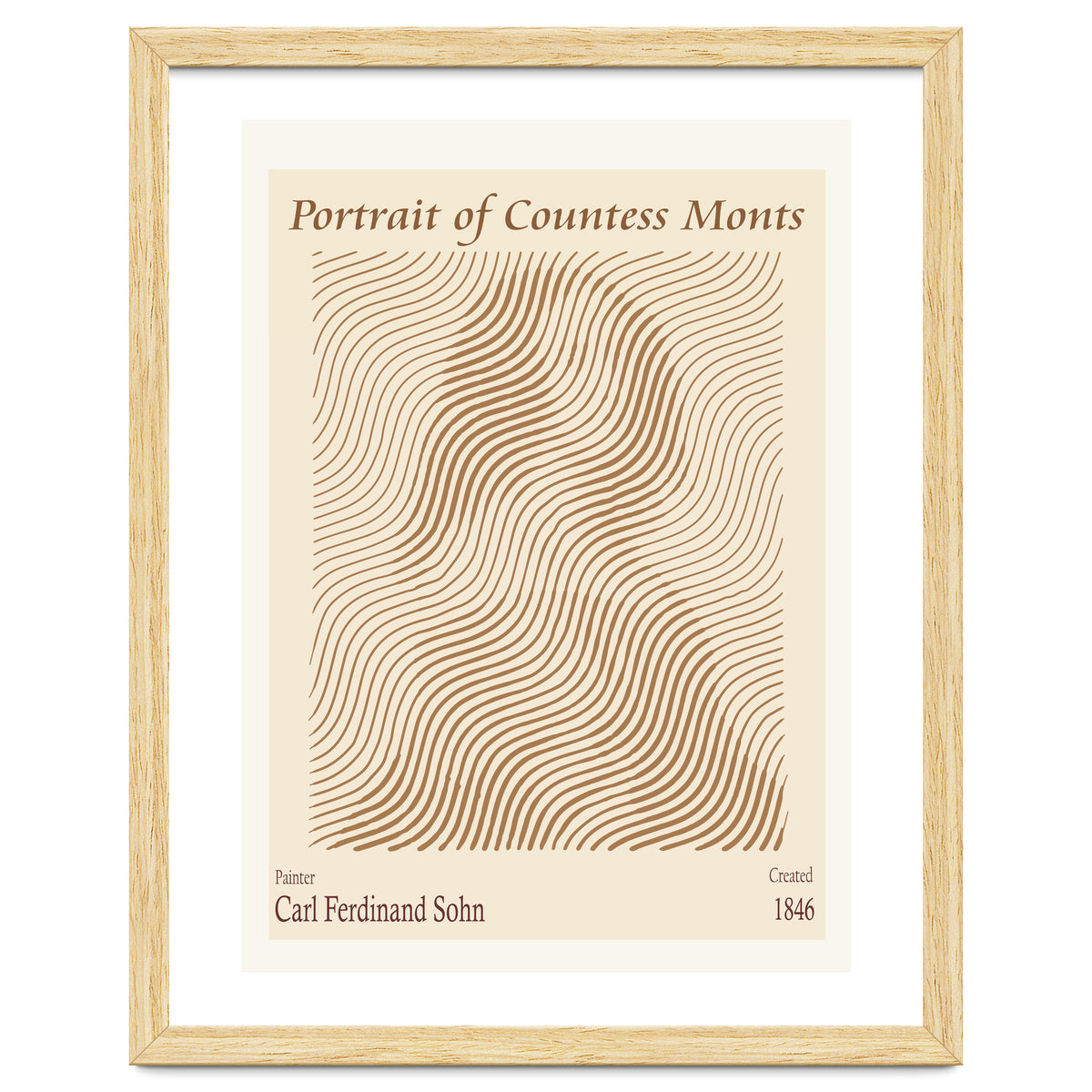 Portrait Of Countess Monts (1846) – Carl Ferdinand Sohn (german, 1805 1867)