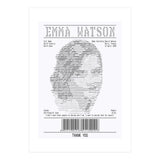 Receipt Art Emma Watson (Print Only) thumbnail
