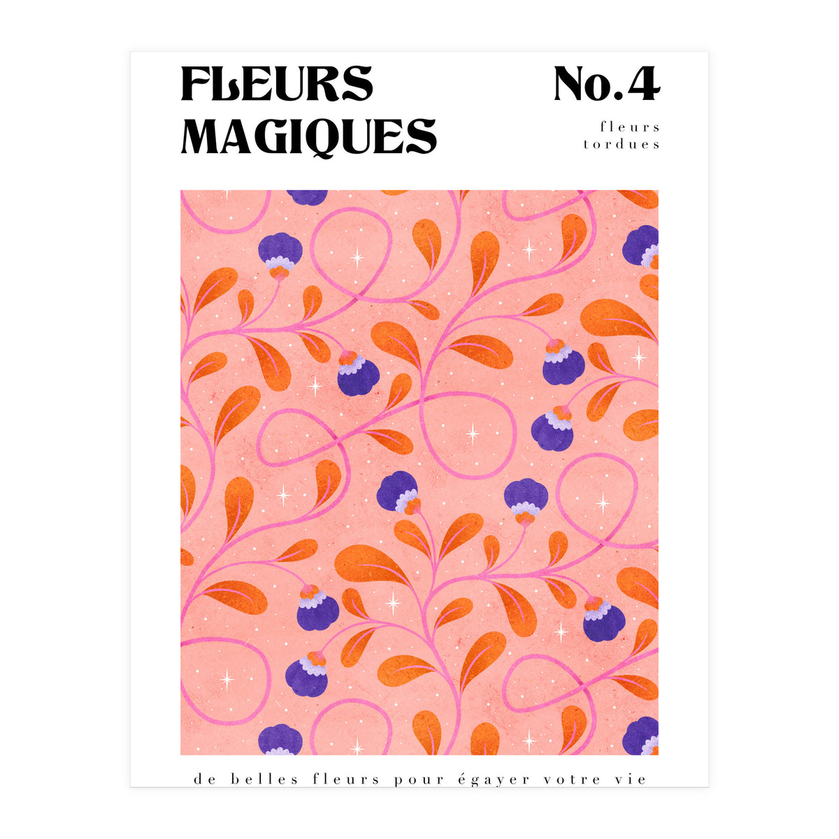 Magical Flowers No.4 Twisty Florals (Print Only)