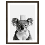 Koala, Toilet Paper Crown, Cute Animal Bathroom Art thumbnail