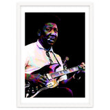 Muddy Waters American Blues Singer Legend Colorful Art thumbnail