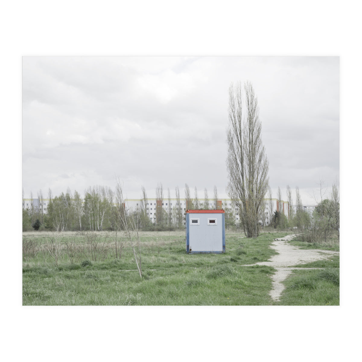 Hut in the middle of green field (Print Only)