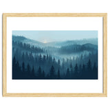 Misty Evergreen Forest: Moody Atmospheric Landscape thumbnail