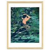 The Birth Of A Lake, Wild Nature Landscape Painting, Bohemian Woman Free Spirit thumbnail