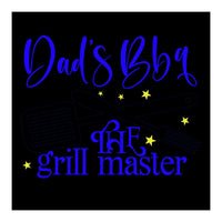 Dads Bbq The Grill Master  (Print Only)