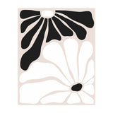 Floral Yin Yang, Scandinavian Nature Flowers Botanical Concept, Plants Blossom Positivity Neutral Minimalism (Print Only) thumbnail