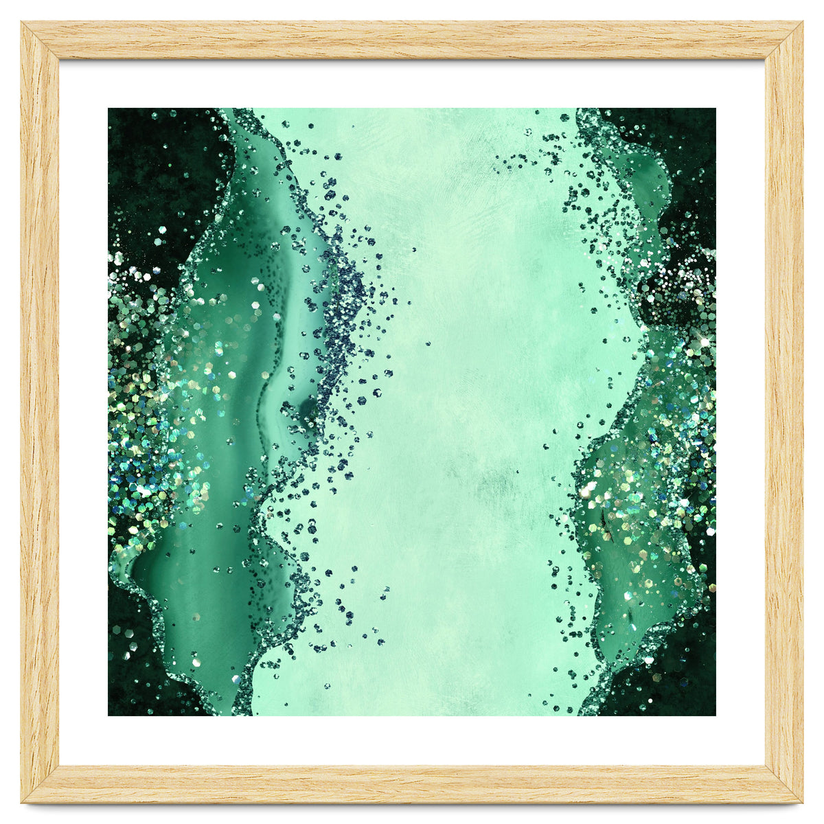 Emerald Glitter Agate Texture 01