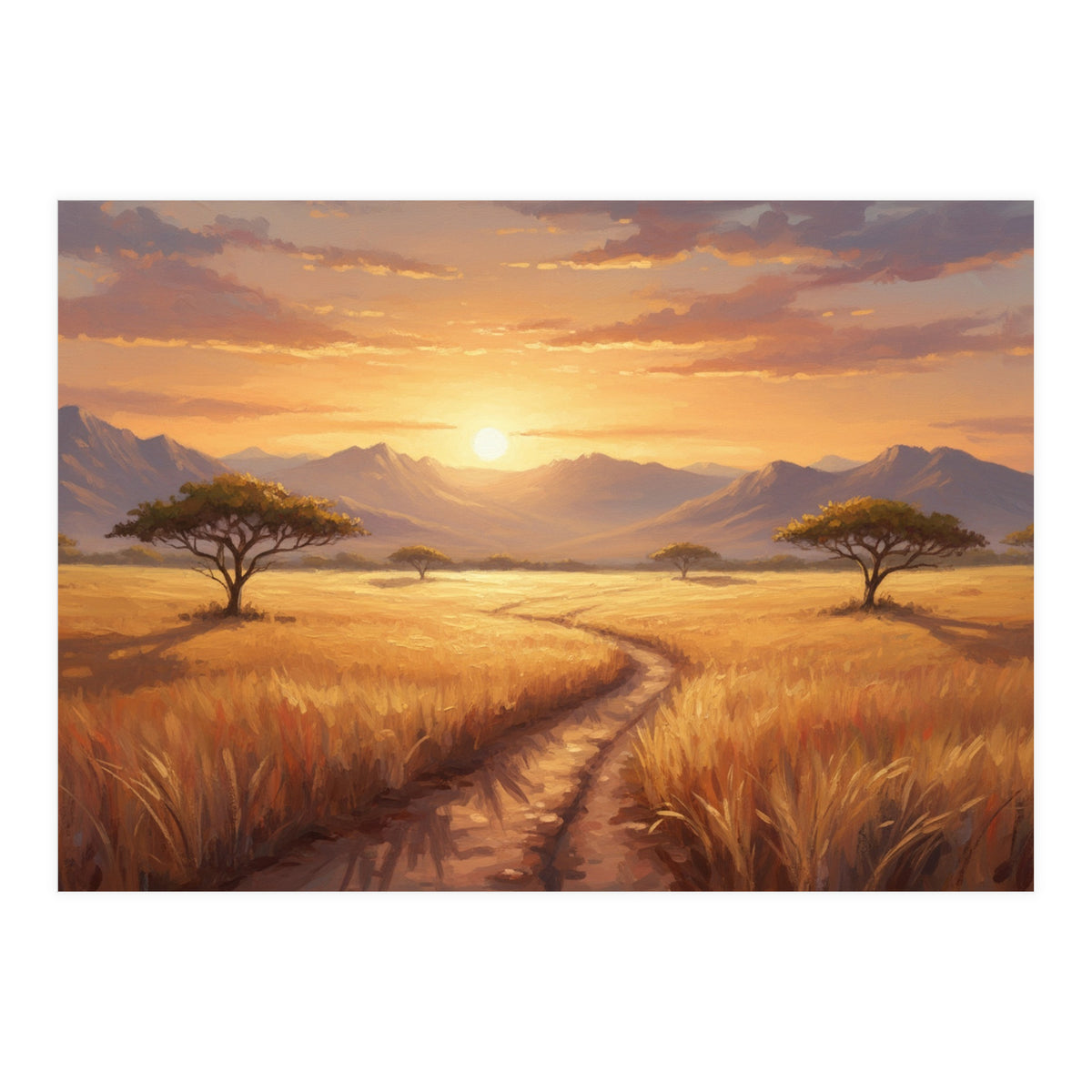 Golden Peak Sunset (Print Only)