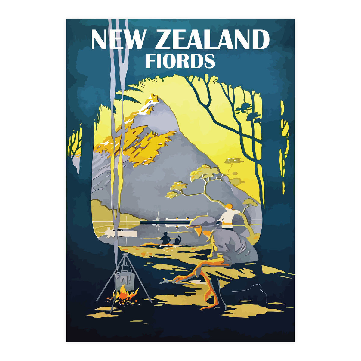 New Zealand Fiords (Print Only)