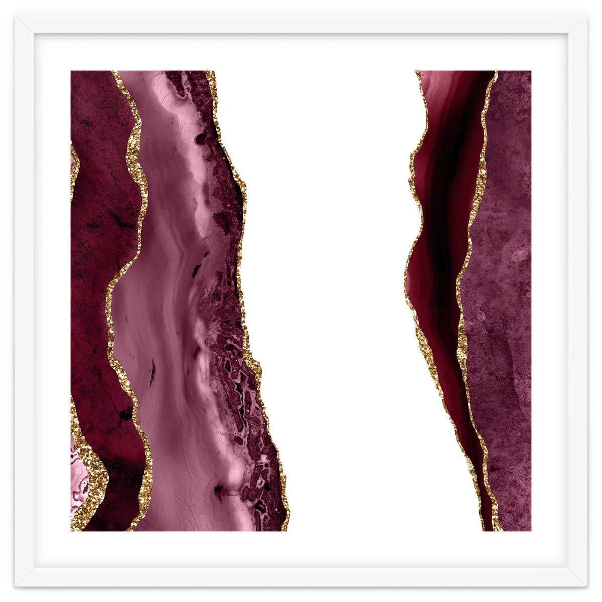 Burgundy & Gold Agate Texture 20