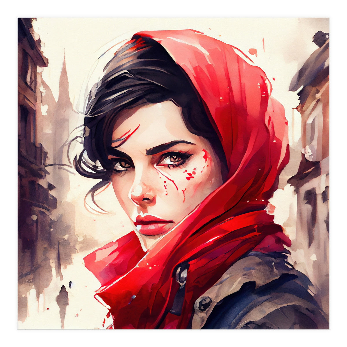 Modern Little Red Riding Hood (Print Only)