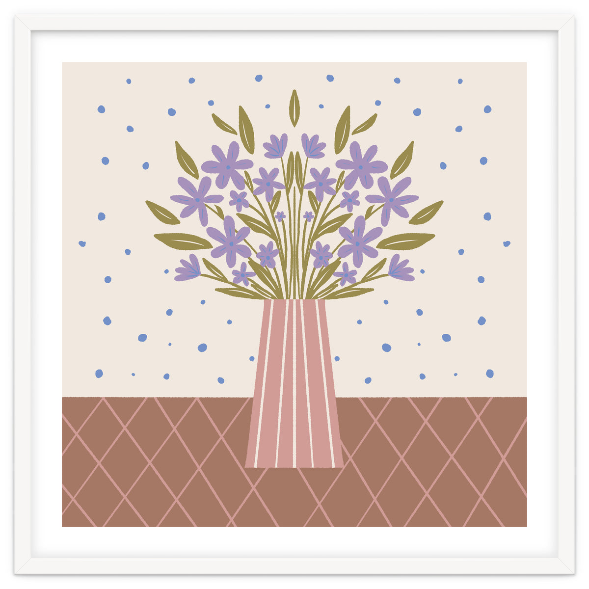 Flower Vase Mocha Mousse