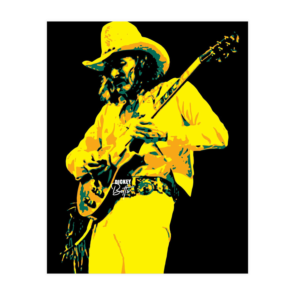 Dickey Betts American Rock Guitarist Legend (Print Only)
