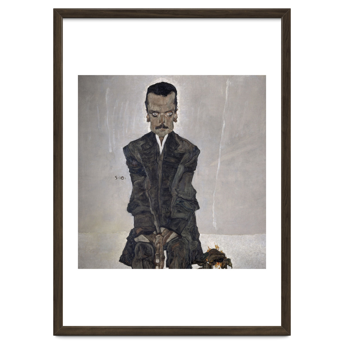 'Portrait of the Publisher Eduard Kosmack', 1910, Oil on canvas. EGON SCHIELE.
