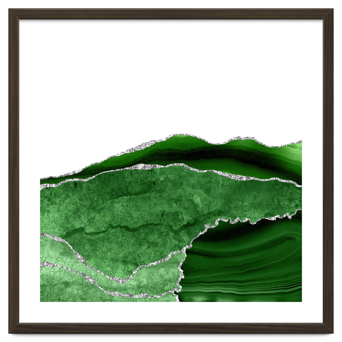 Green & Silver Agate Texture 10