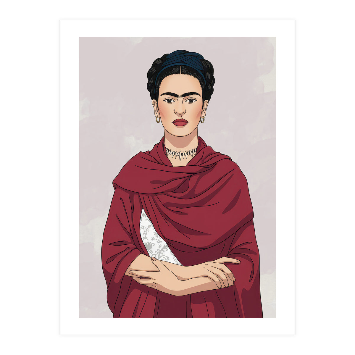 Vibrant Frida Kahlo (Print Only)
