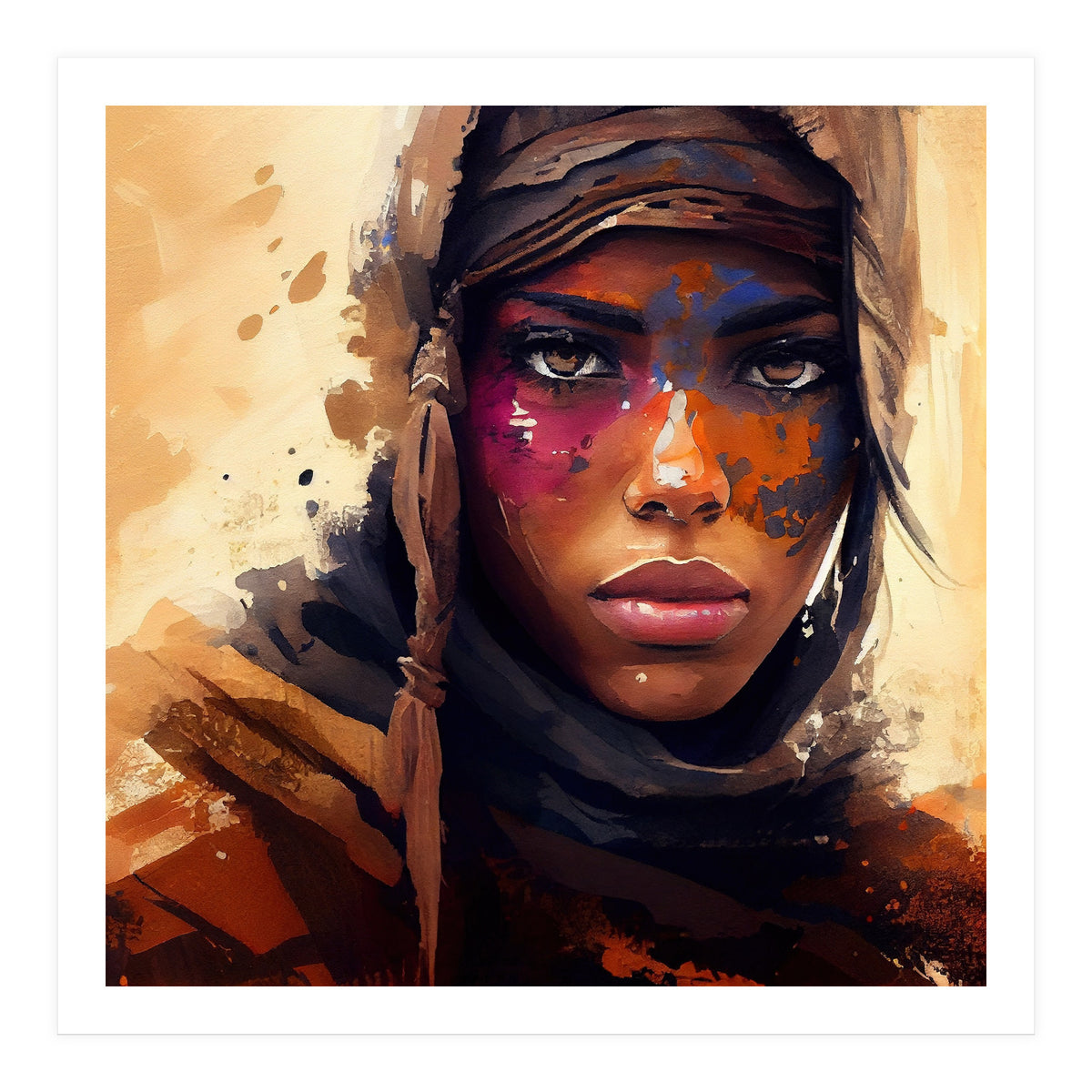 Powerful Tuareg Woman #2 (Print Only)