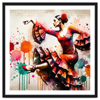 Fiery Flamenco Dancer In Motion