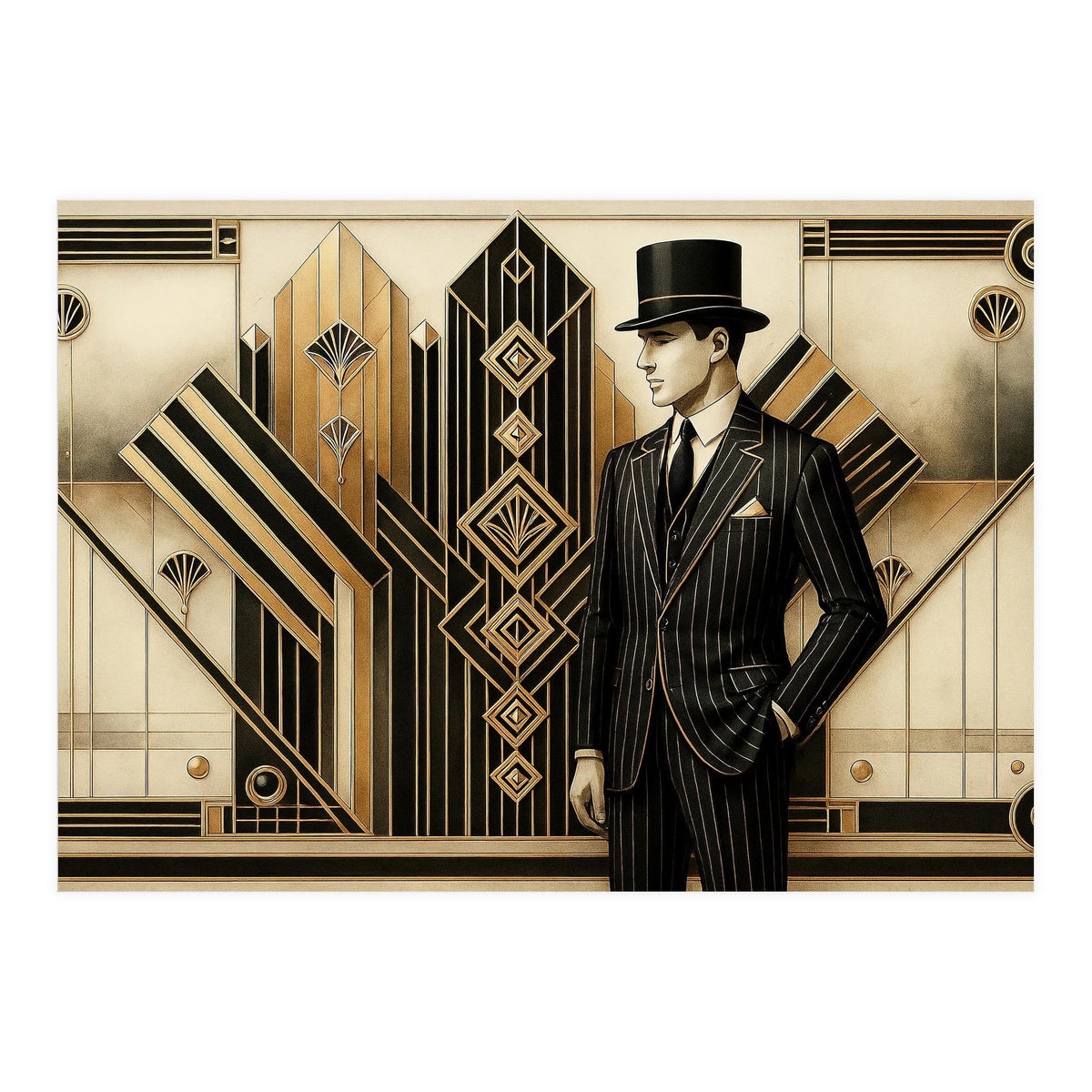 Gatsby Art Deco Noir (Print Only)