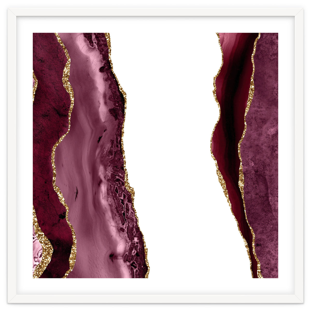 Burgundy & Gold Agate Texture 20