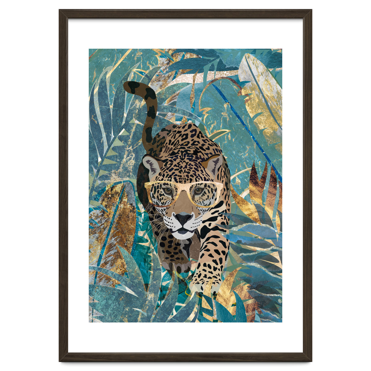 Jaguar in the jungle