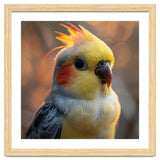 Cockatiel Parrot Portrait With Orange Cheeks thumbnail
