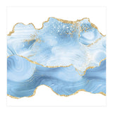 Blue & Gold Glitter Agate Texture 05 (Print Only) thumbnail