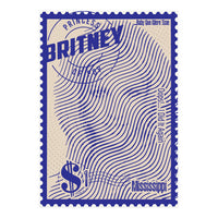 Britney Spears Stamps Art (Print Only)