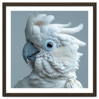 White Cockatoo Bird Portrait Close Up