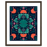 Clovers And Flowers Teal and Orange thumbnail