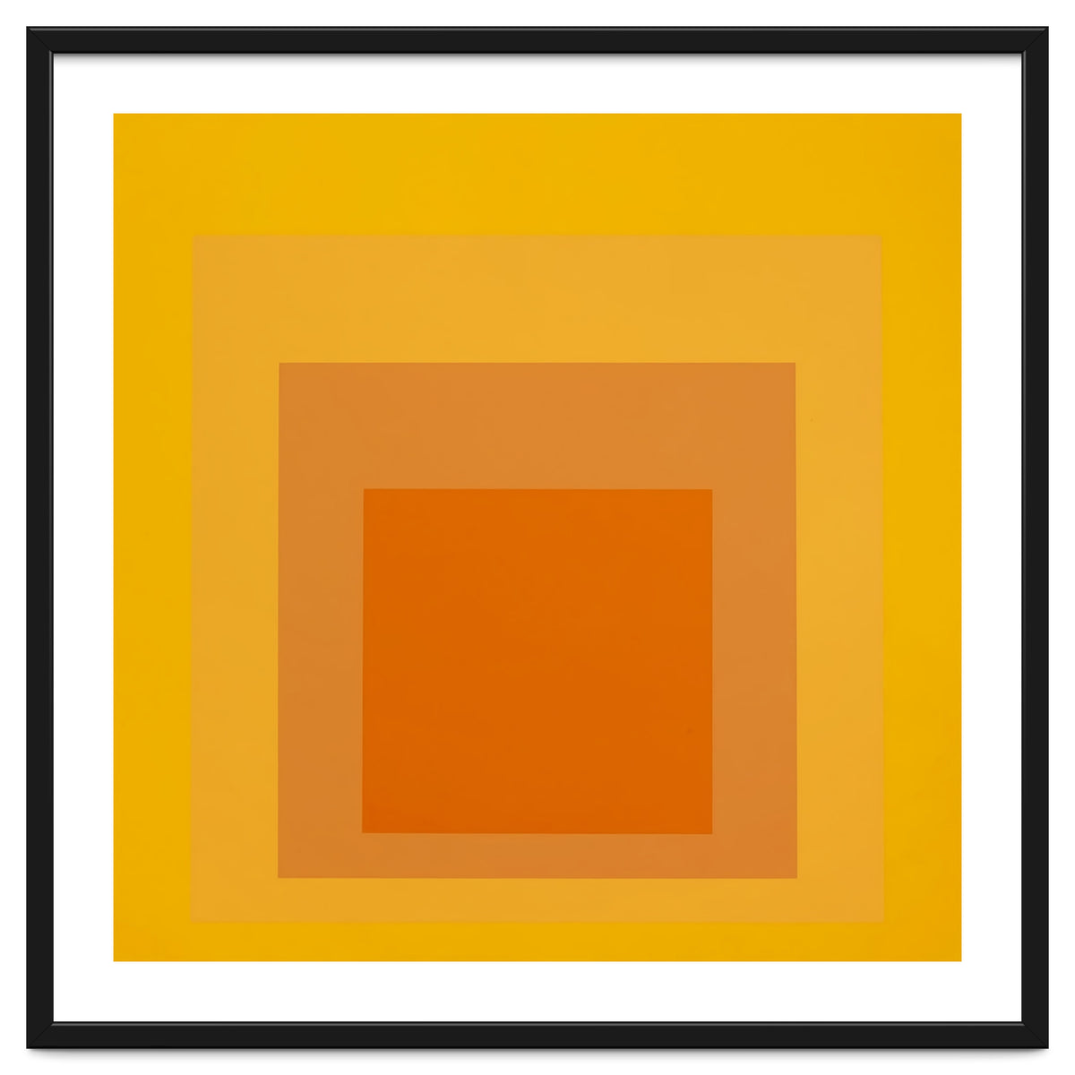 JOSEF ALBERS - HOMAGE TO THE SQUARE YELLOW ORANGE 2. HIGH RESOLUTION