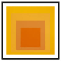 JOSEF ALBERS - HOMAGE TO THE SQUARE YELLOW ORANGE 2. HIGH RESOLUTION