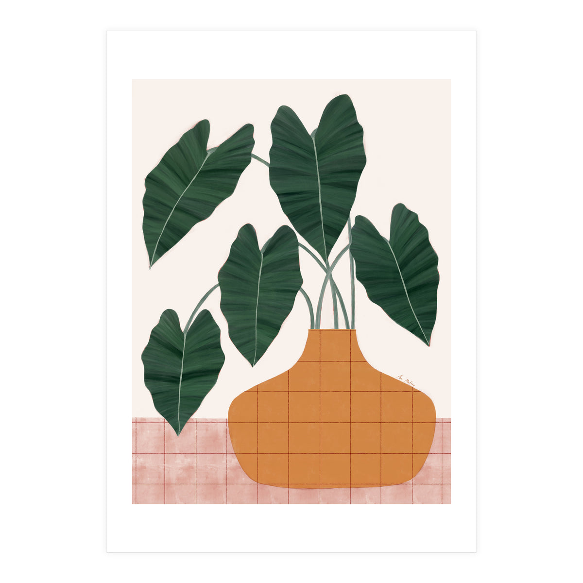 Philodendron plant (Print Only)