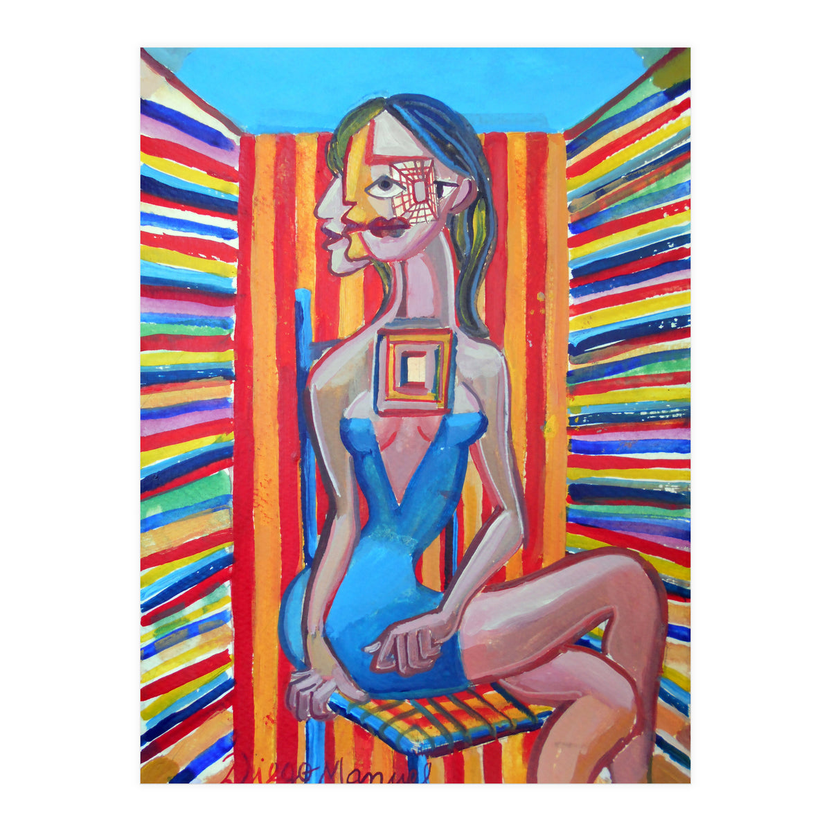 Mujer En La Silla 7 (Print Only)