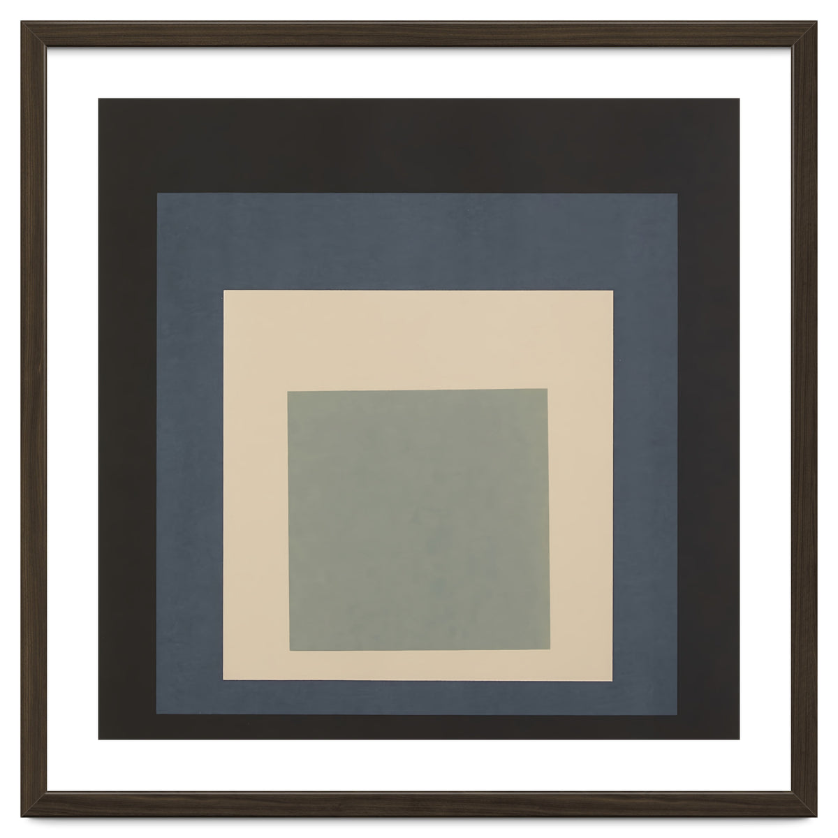 JOSEF ALBERS - HOMAGE TO THE SQUARE BEIGE GREY BLACK HIGH RESOLUTION