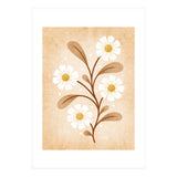 Vintage Beige Daisies (Print Only) thumbnail