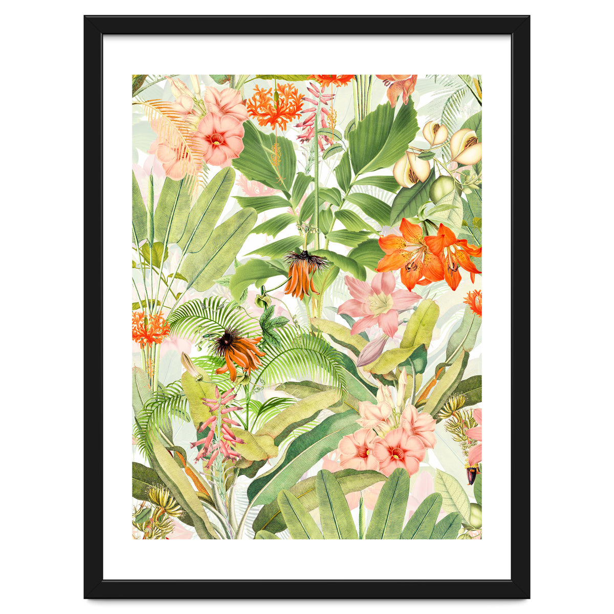 Luxurious Botanical Flower Jungle