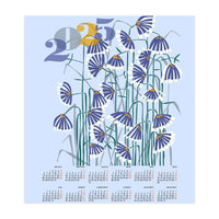 calendar 2025 pastel light blue (Print Only)