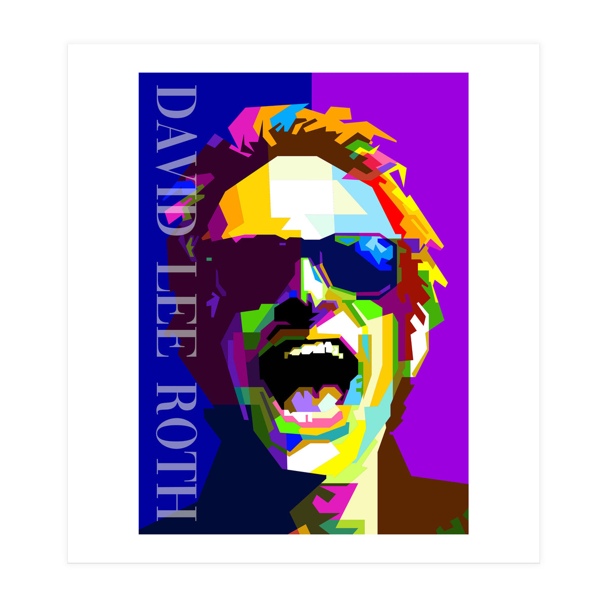 David Lee Roth Rock Singer Art WPAP (Print Only)