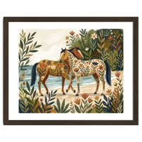 Horses In Blooming Paradise