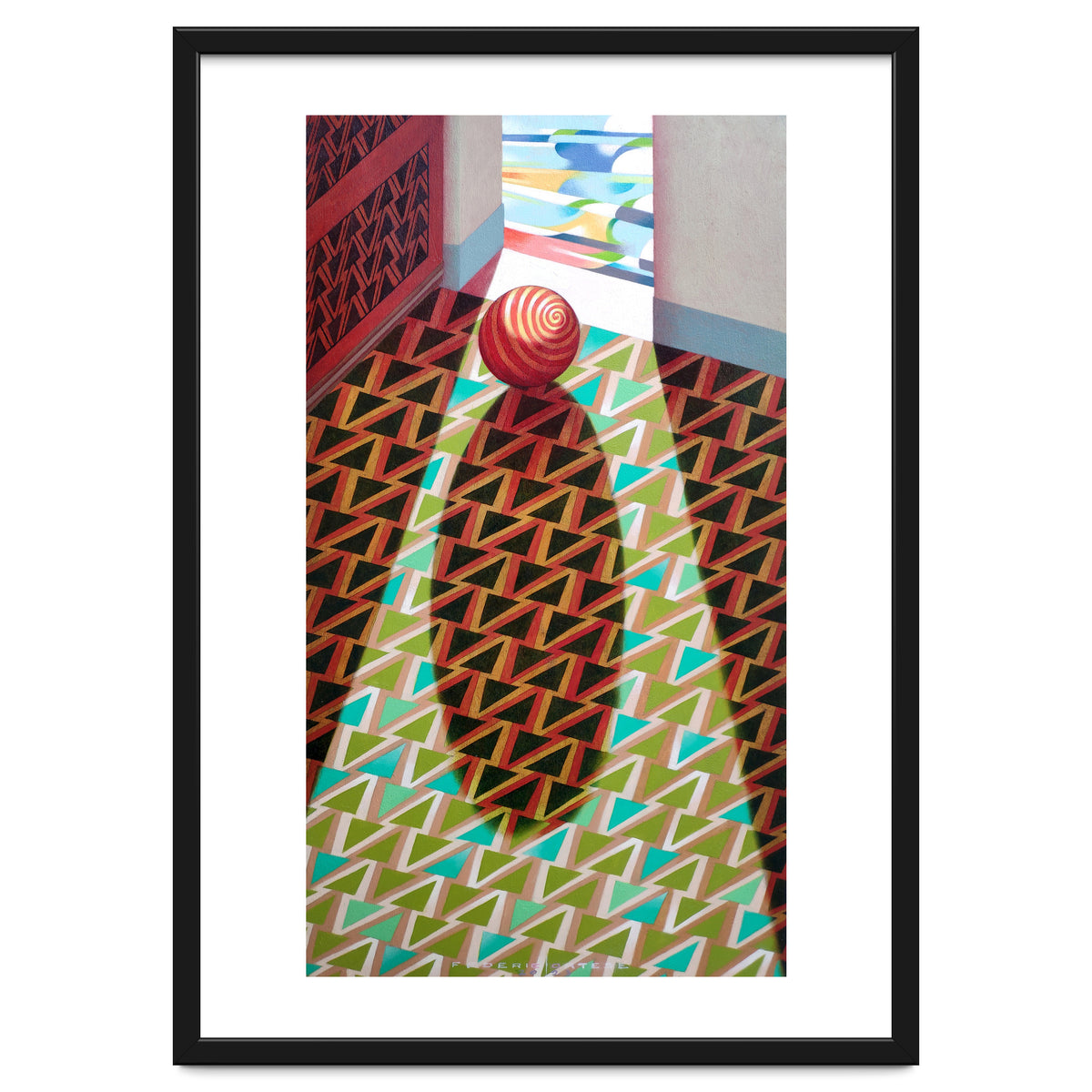 The entrance of the church