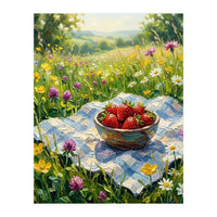 Summer Strawberries in the Meadow (Print Only)