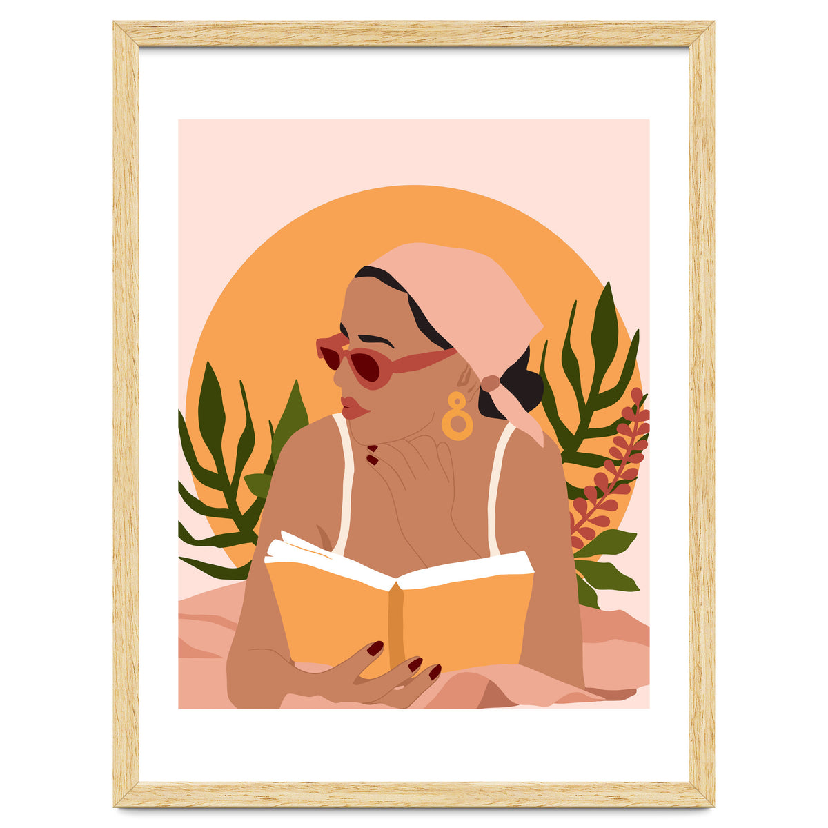 Bohemian Summer, Modern Boho Girl Reader, Books Read Self Care Self Love, Travel Hippie Nomad Black Woman