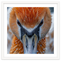 Close Up Of A Pelican's Beak With Water Droplets