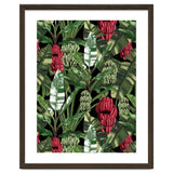Banano Leaves Dark Jungle Red thumbnail