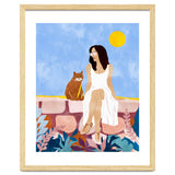 Butterscotch, Cats Pets Cat Mom Watercolor Painting, Pet Parent Animals Quirky Bohemian thumbnail
