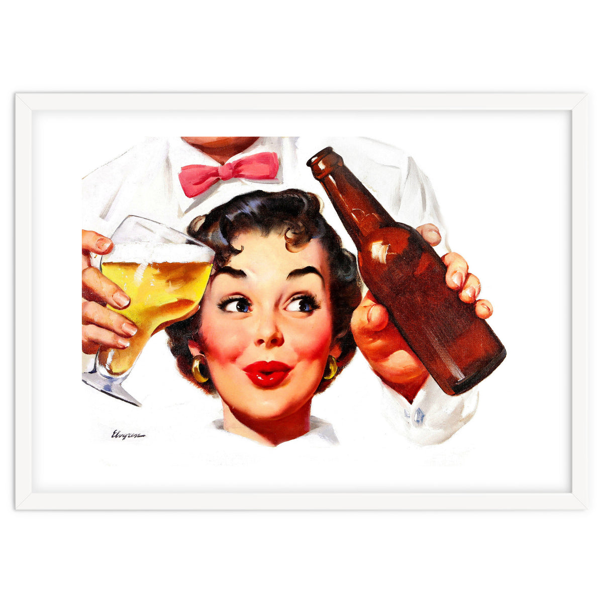 Pinup Beer Lover